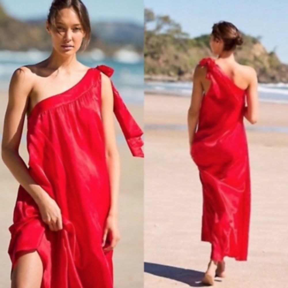 Free People  Soa Red Dress size L